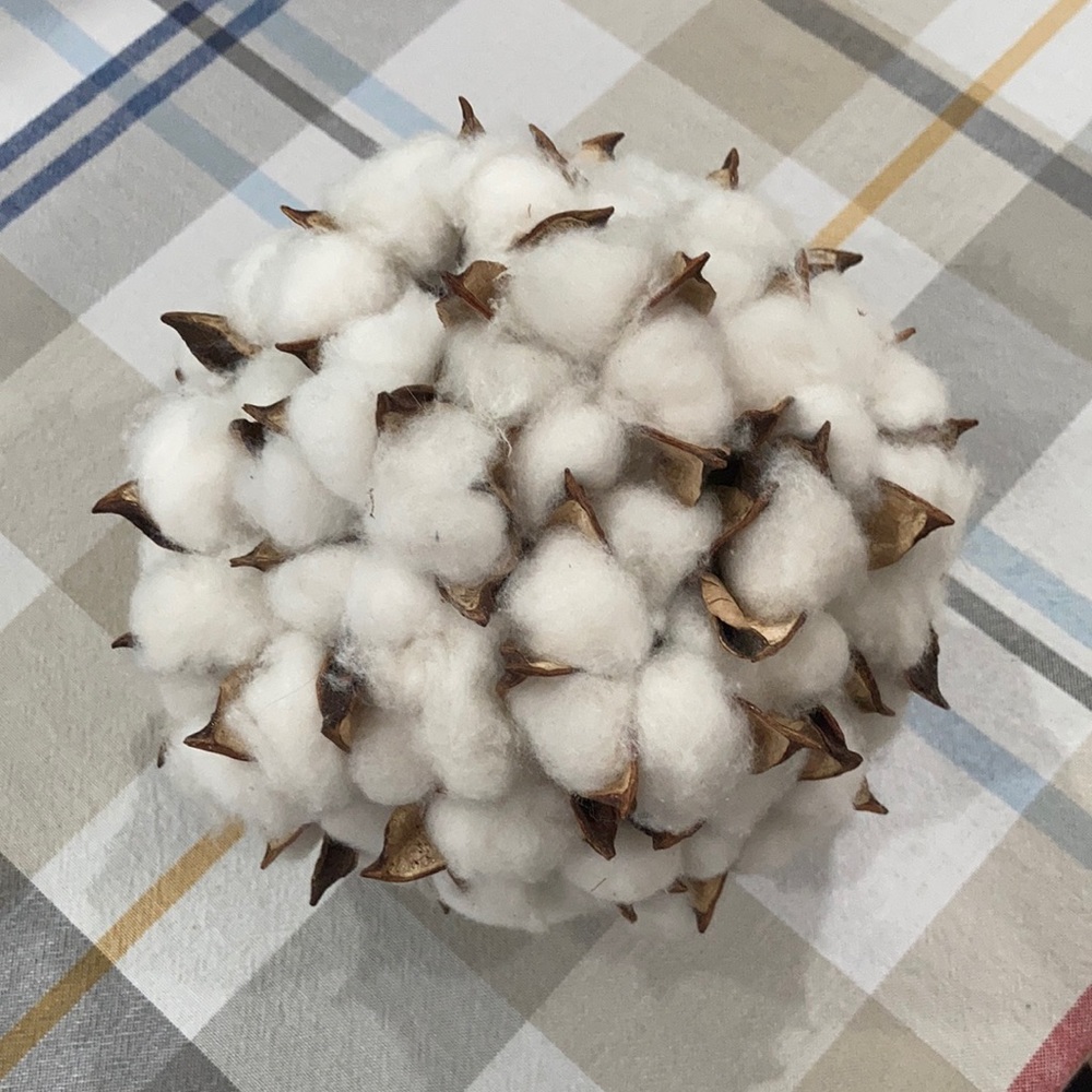 Cotton Plant Sphere decoration